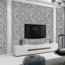 Image of 10M 3D Modern Abstract Curve Feature Effect Wallpaper for Living Room Wall·Paper