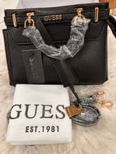 Image of GUESS Women's Black Handbag with Shoulder Strap, New with box