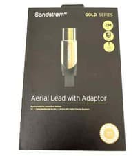 Image of Sandstrom Gold Series Aerial Lead Cable With Adapter 2m