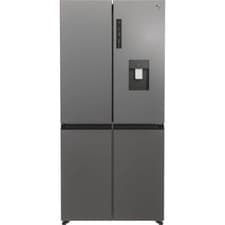 Image of Hoover HHCR3818EWPL 83cm Frost Free American Fridge Freezer Inox E Rated