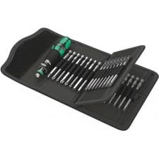 Image of Wera 05059297001 Kraftform Kompakt 62 Pouch with 89mm Bits 33pcs