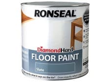 Image of Ronseal Diamond Hard Floor Paint Satin Slate 2.5 litre