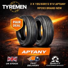 Image of 2 X New 195/65R15 91V APTANY RP203 195 65 15 1956515 Brand New