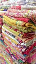 Image of 10 PCS Lot of Indian Vintage Kantha Quilts Handmade Cotton Throws Blankets.