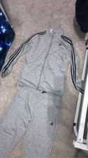 Image of Grey kids adidas tracksuit