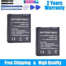 Image of 2x for GoPro HD Hero 3 Rechargeable Battery 1600mAh AHDBT-201 AHDBT-301