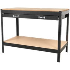 Image of Sealey Metal Workbench with MDF Work Top and Drawer 1.21m