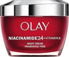 Image of Olay Niacinamide 24 + Vitamin E Night Cream Moisturiser 99% Pure Niacinamide