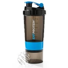 Image of EatProtein 500ml Protein Shaker Bottle - 2 Storage Compartments & Pill Box - ...