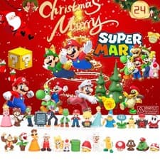 Image of 2024 Christmas Countdown Advent Calendar Super Mario Mini Figures Toy Kid‘s Gift