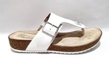 Image of Hotter Sandals Size 6 UK New "Resort" White Leather