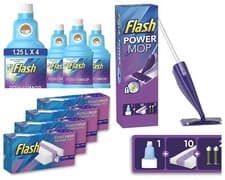 Image of Flash Power Mop Starter Kit Dual Spray Mop For Any Type of Floor or Refill Pads
