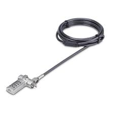 Image of StarTech.com Universal Laptop Cable Lock 6.6ft 2m Serialized Security Cable for