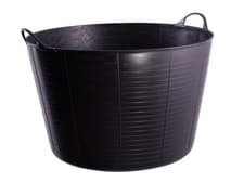 Image of Red Gorilla Tub Bucket 75L Feed Water Garden Flexible 75 Litre Extra Large Black