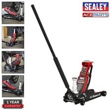 Image of Sealey Trolley Jack 2/3 Tonne Low Profile/High Lift with Rocket Lift 3200LEHL