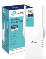 Image of TP-Link AX1500 Mesh WiFi 6 Range Extender Internet Booster RE505X UK Plug