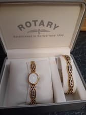Image of Ladies Rotary Watch And Matching Bracelet