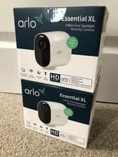Image of 2 x ARLO ESSENTIAL XL SPOTLIGHT NETGEAR SMART SECURITY CAMERA - PRO ULTRA 2 3 4