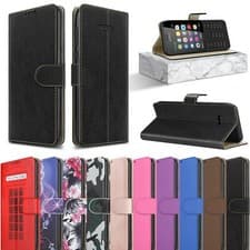 Image of For Nokia 215 4G Case, Slim Leather Wallet Magnetic Flip Stand Phone Case Cover