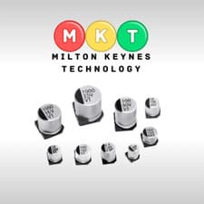 Image of SMD Aluminium Electrolytic Capacitors 4V to 50V, 1uF to 1000uF Surface mount SMT