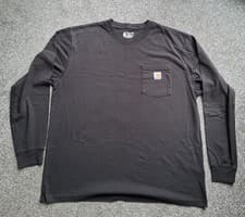 Image of Carhartt long sleeve Tshirt L loose fit 48/50" chest quality work brand H/duty