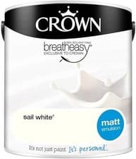 Image of CROWN BREATHEASY MATT EMULSION PAINT 2.5L FOR WALLS CEILING 99% SOLVENT FREE NEW