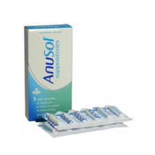 Image of Anusol Suppositories Treatment Haemorrhoids Shrinks Piles 3 Way Action - 24 Pack