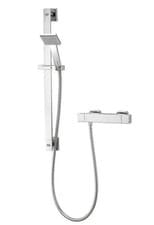 Image of Aqualisa AQ Cool Touch Thermostatic Square Bar Mixer Shower with Shower Kit New