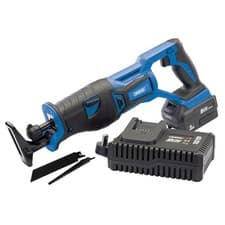 Image of DRAPER RECIPROCATING SAW CORDLESS 20V D20 BRUSHLESS BATTERY & CHARGER KIT 00593
