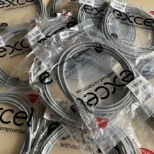 Image of Excel Cat5e Ethernet Cable 3m Grey RJ45 LAN Network Lead LSOH - Pack of 14