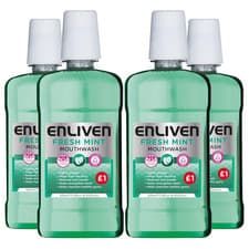 Image of Enliven Freshmint Mouthwash 500ml ,Fresh Breath, Oral Care, Antibacterial