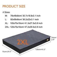 Image of Orthopedic Foam Dog Bed Waterproof Pet Dog Crate Stunning Jumbo Mattress NonSlip
