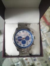 Image of Accurist 7409 Chronograph Metallic Blue RRP £149.99 Quartz Mens Watch 2Yr Guar