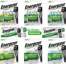 Image of Energizer Rechargeable Batteries AA 1300 2000 2300 mAh AAA 600 700 800 mAh NiMH