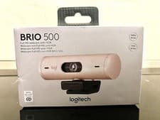 Image of LOGITECH BRIO 500 Full HD Webcam with HDR 1080P 30fps 720p - Rose Pink.