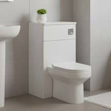 Image of Nuie Classique Back to Wall WC Toilet Unit 500mm Wide - Satin White