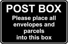 Image of Parcel Box Outdoor Large Delivery Dropbox Metal Post Box Lockable Secure