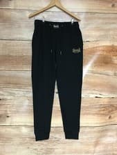 Image of Lonsdale Black Sweatpants with Elasticated Waist