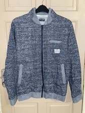 Image of Jack & Jones Core Mens Jacket Blue Size Uk Large Zipped