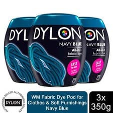Image of DYLON Washing Machine Fabric Dye Pod for Clothes & Soft Furnishings, 3pk of 350g