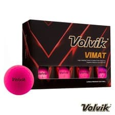 Image of 1 Dozen Volvik ViMAT Soft Golf Balls. White, Yellow, Red. Pink, Green or Orange.