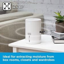 Image of BLACK + DECKER Portable Dehumidifier BXEH60001GB White