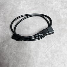 Image of PremiumCord 1m PC Power Extension Cable IEC C13 to C14 230V Black Lead