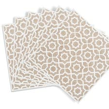 Image of d-c-fix Lina Beige 15.25 x 15.25cm Self-adhesive Vinyl Wall Tiles