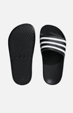 Image of Adidas Adilette Aqua Black Kids Sliders Slides Flip Flops Sandals Slippers