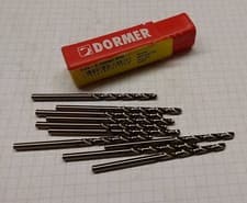 Image of DORMER  3.1 mm drill bits A777 HSS-E cobalt heavy duty jobber drill pack of 10
