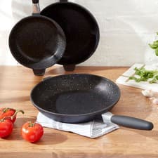 Image of Berghoff 3 Piece Frying Pan Set Non Stick Cookware Kitchen Skillet Pans Cook