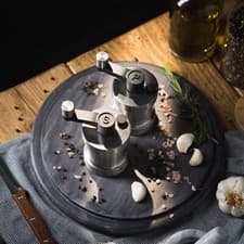 Image of The Stainless Mill - Quality Cast Iron Salt & Pepper Mills - Precision Grinders