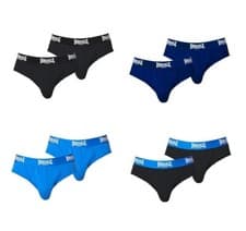 Image of 2 Pack of Lonsdale Briefs Men's Jockeys Trunks Underpants Underwear S M L XL XXL