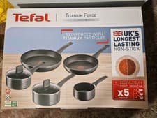 Image of Tefal Titanium Force 5 pc set saucepans 14/16/18 cm, frypans 20/28 cm sealed
